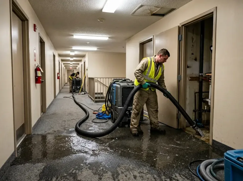 multi-unit-apartment-hallway-f-005 — frequently asked questions, Emergency Burst Pipe Water Extraction & Removal in Deatsvil…